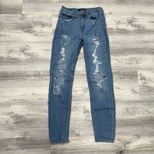 AERO Ripped Distressed‎ Jeans Slim Fit Denim Casual Blue Women's Size 6